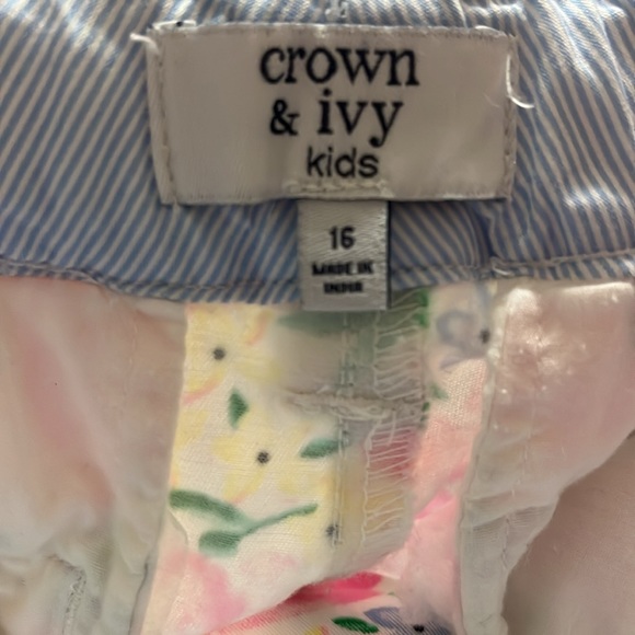 Crown & Ivy Girls EUC Shorts Size 16 multicolor - Picture 4 of 6